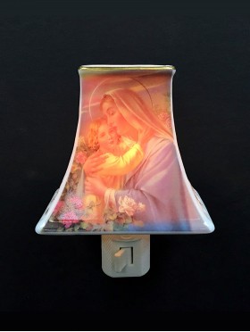 Porcelain Mother of Perpetual Help Night Light with Gift Box
